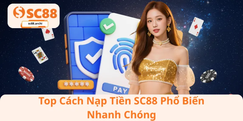 Top cách nạp tiền SC88 phổ biến, nhanh chóng